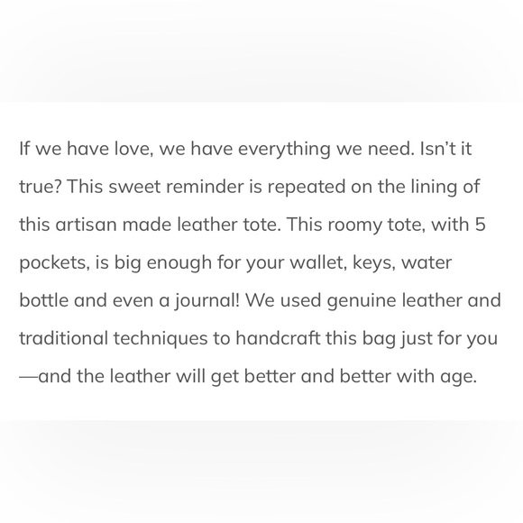 Lisa Leonard We Have Love Tote in deep ruby - Picture 7 of 7